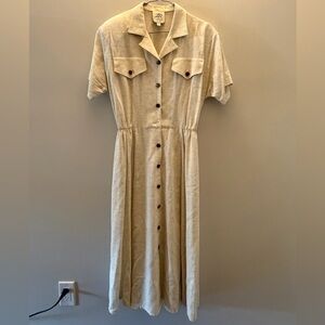 vintage Lori Ann Montreal button-up shirtdress